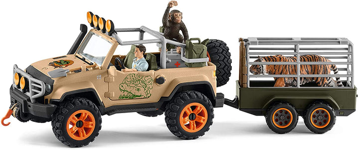 Schleich Wild Life 42410 Véhicule 4x4 avec treuil