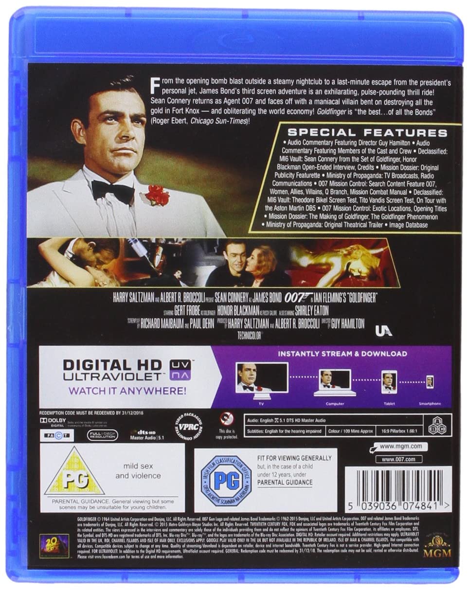 Goldfinger [1995] [1964] - Action/Adventure [Blu-ray]