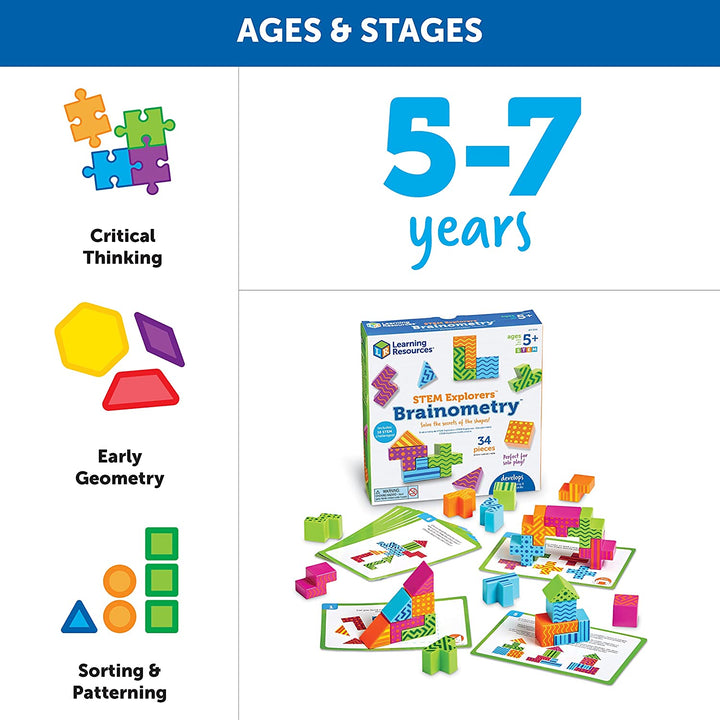 Learning Resources LER9306 STEM Explorers BRAINOMETRY, Multi