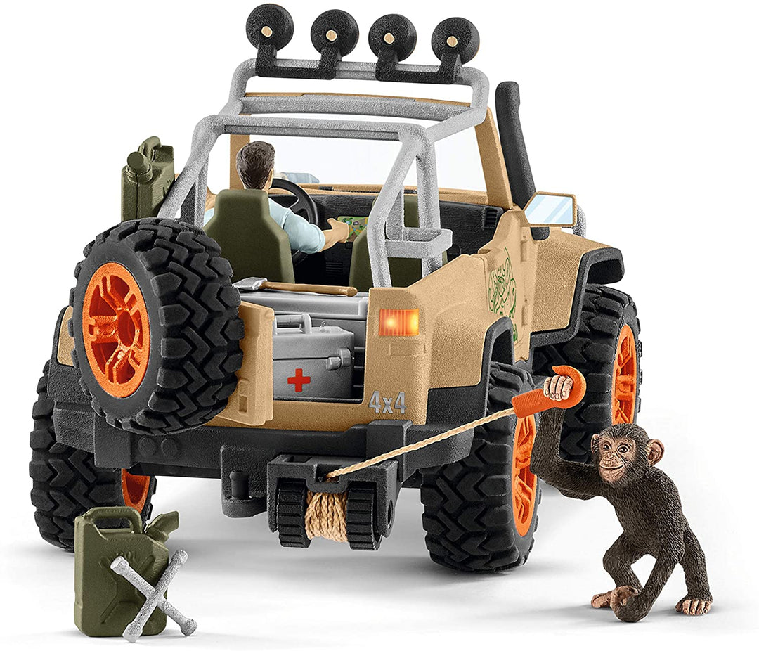 Schleich Wild Life 42410 Véhicule 4x4 avec treuil