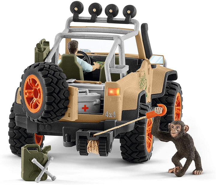 Schleich Wild Life 42410 Véhicule 4x4 avec treuil