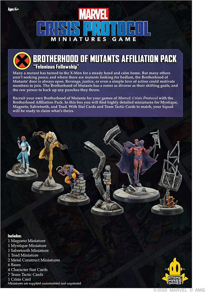 Marvel: Crisis Protocol - Brotherhood Of Mutants Affiliation Pack