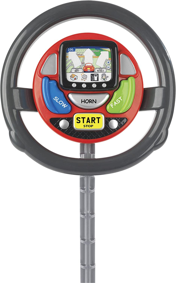 Casdon Sat Nav Steering Wheel | Toy Steering Wheel For Children Aged 3+ | Provides Endless Excitement With Spoken Commands And Motoring Sounds!