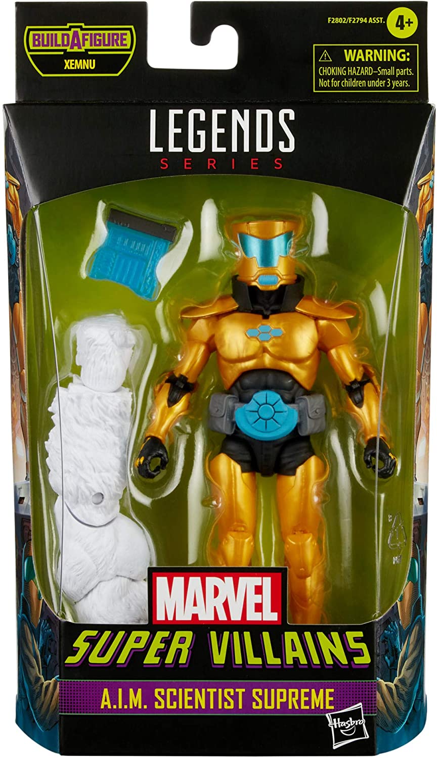 Hasbro Marvel Legends Series 6-inch Collectible Action A.I.M. Scientist Supreme Figure and 1 Accessory and 1 Build-A-Figure Part