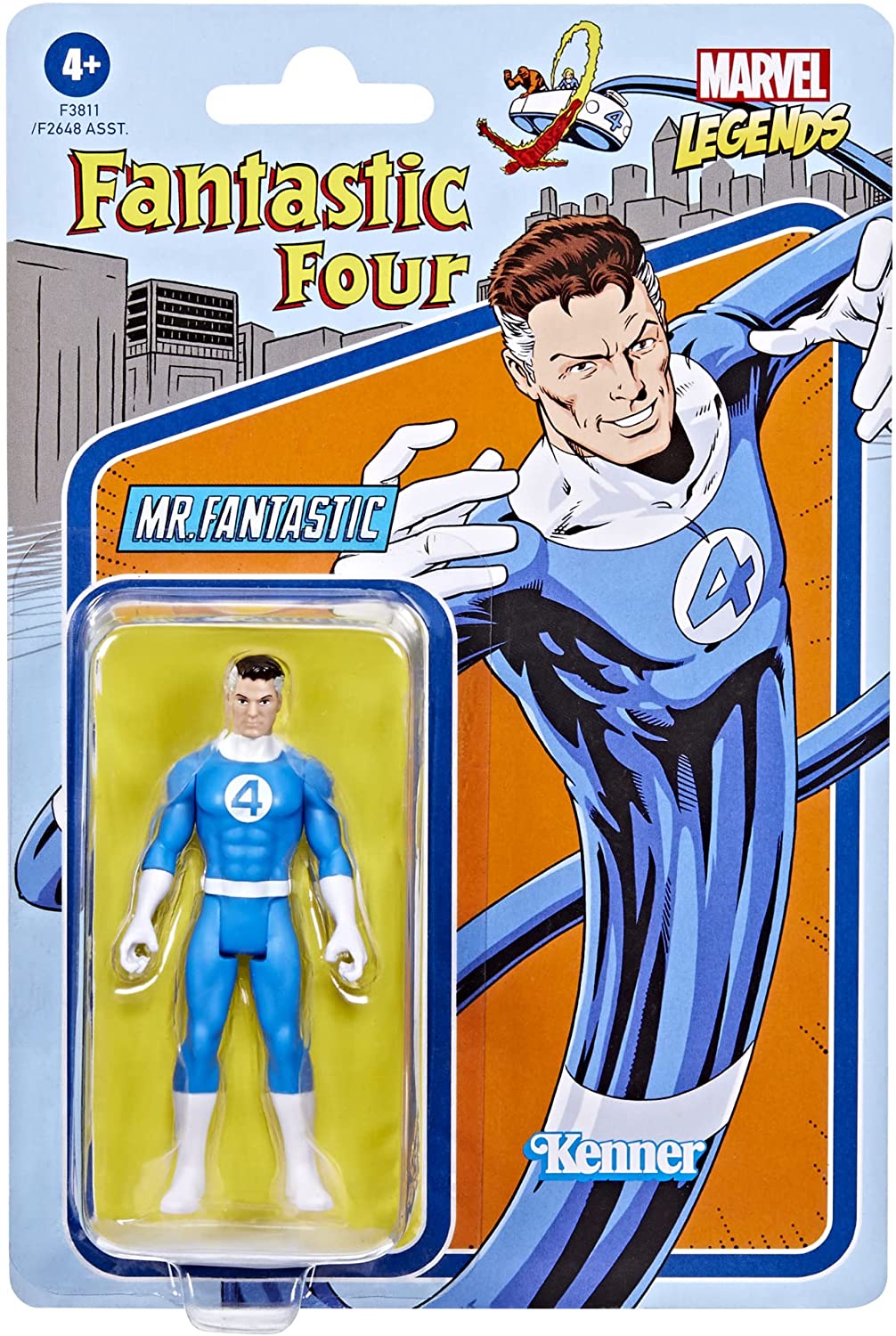 Hasbro Marvel Legends Series 9.5 cm Retro 375 Collection Mr. Fantastic Action Fi