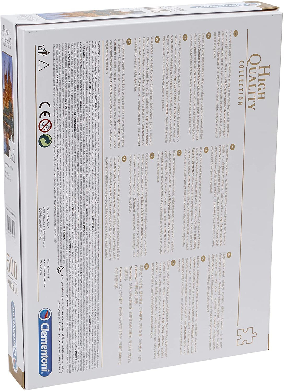 Clementoni 35062 Collection Puzzle pour Enfants et Adultes Barcelone 500 Pièces