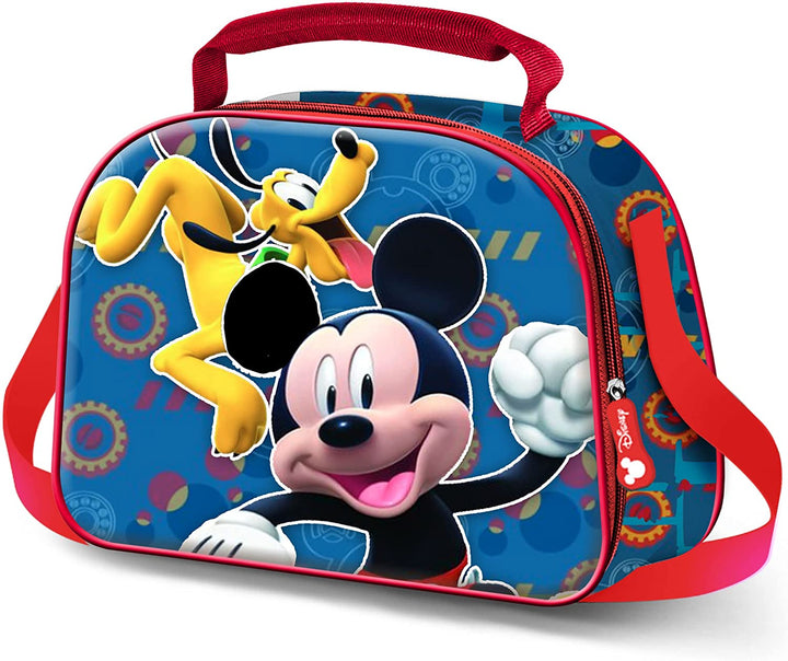 Mickey Mouse Happy Friends-3D Lunchtasche, Blau