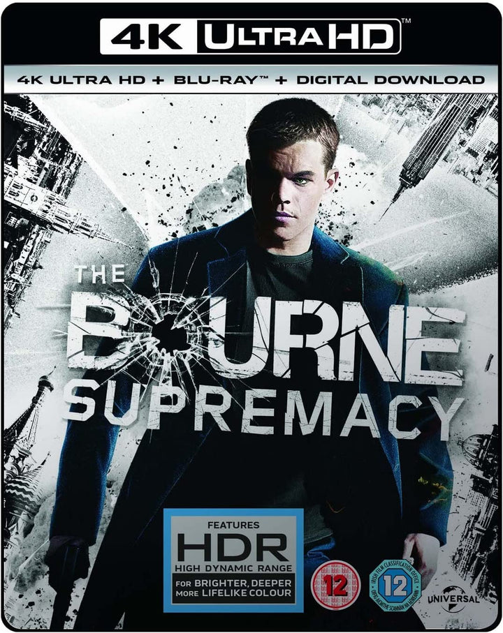 THE BOURNE SUPREMACY- (4K UHD+BD+UV) [2017] - Action/Thriller [Blu-ray]