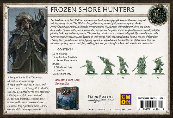 A Song of Ice and Fire Tabletop Miniatures War Frozen Shore Hunters Unit Box