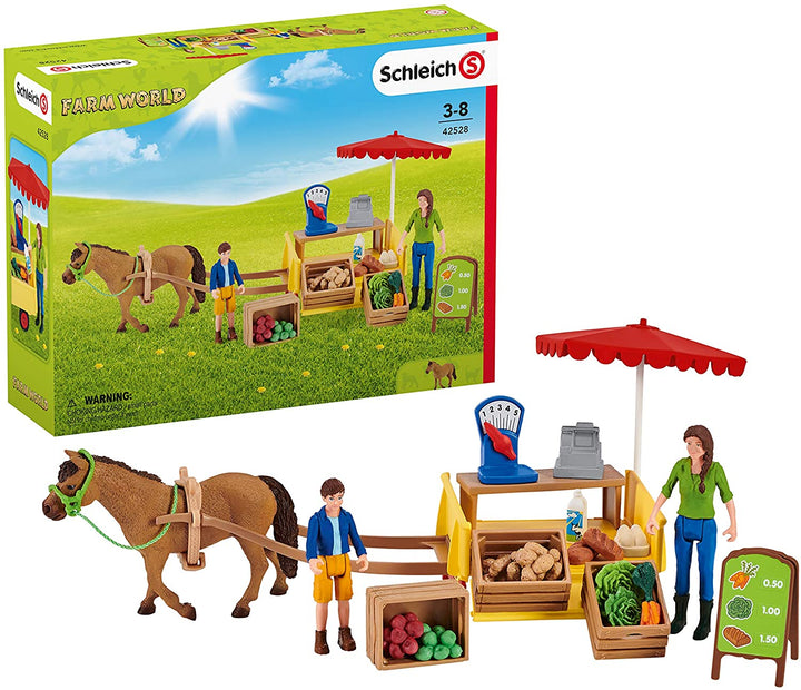 Schleich 42528 Farm World Sunny Day Stand de ferme mobile