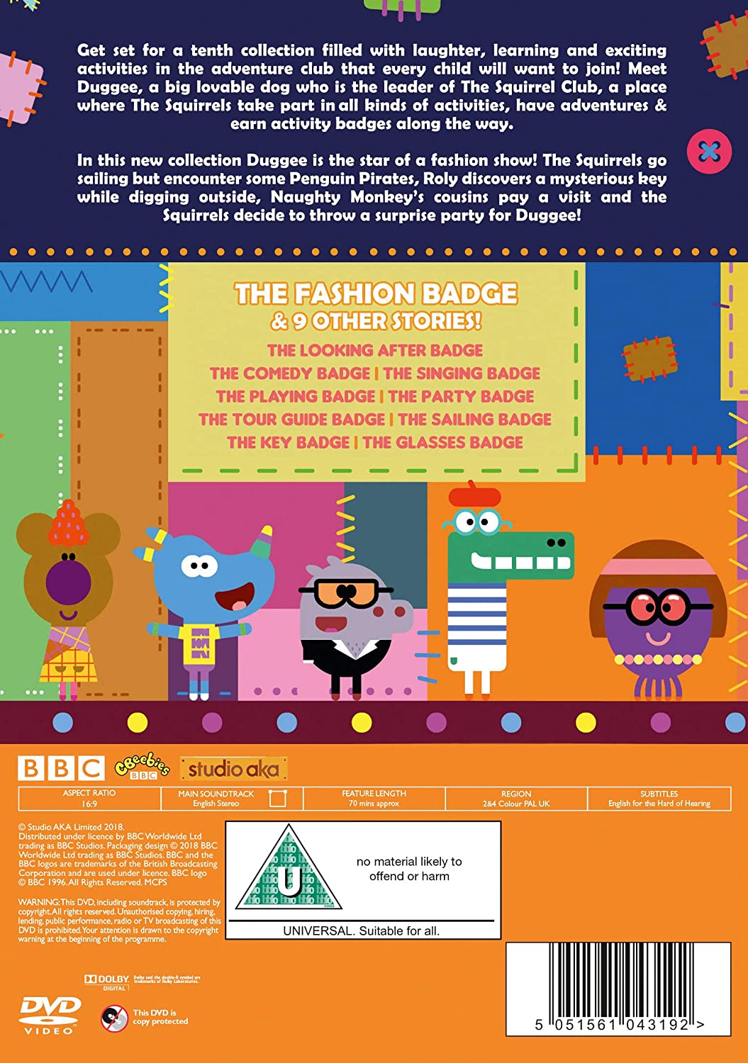 Hey Duggee - The Fashion Badge & Other Stories - Pre-school [DVD]