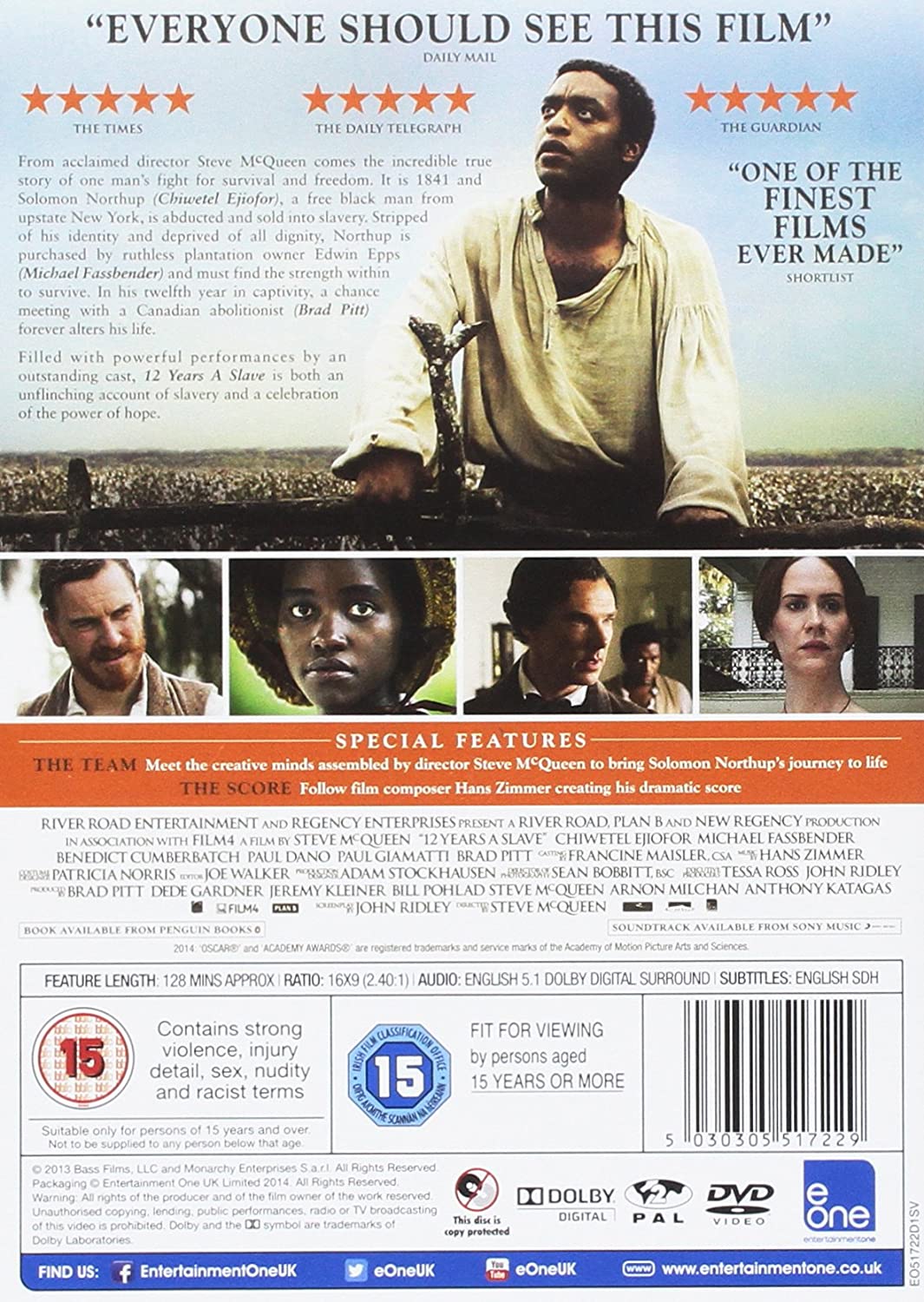 12 Years A Slave [Drama] [DVD]