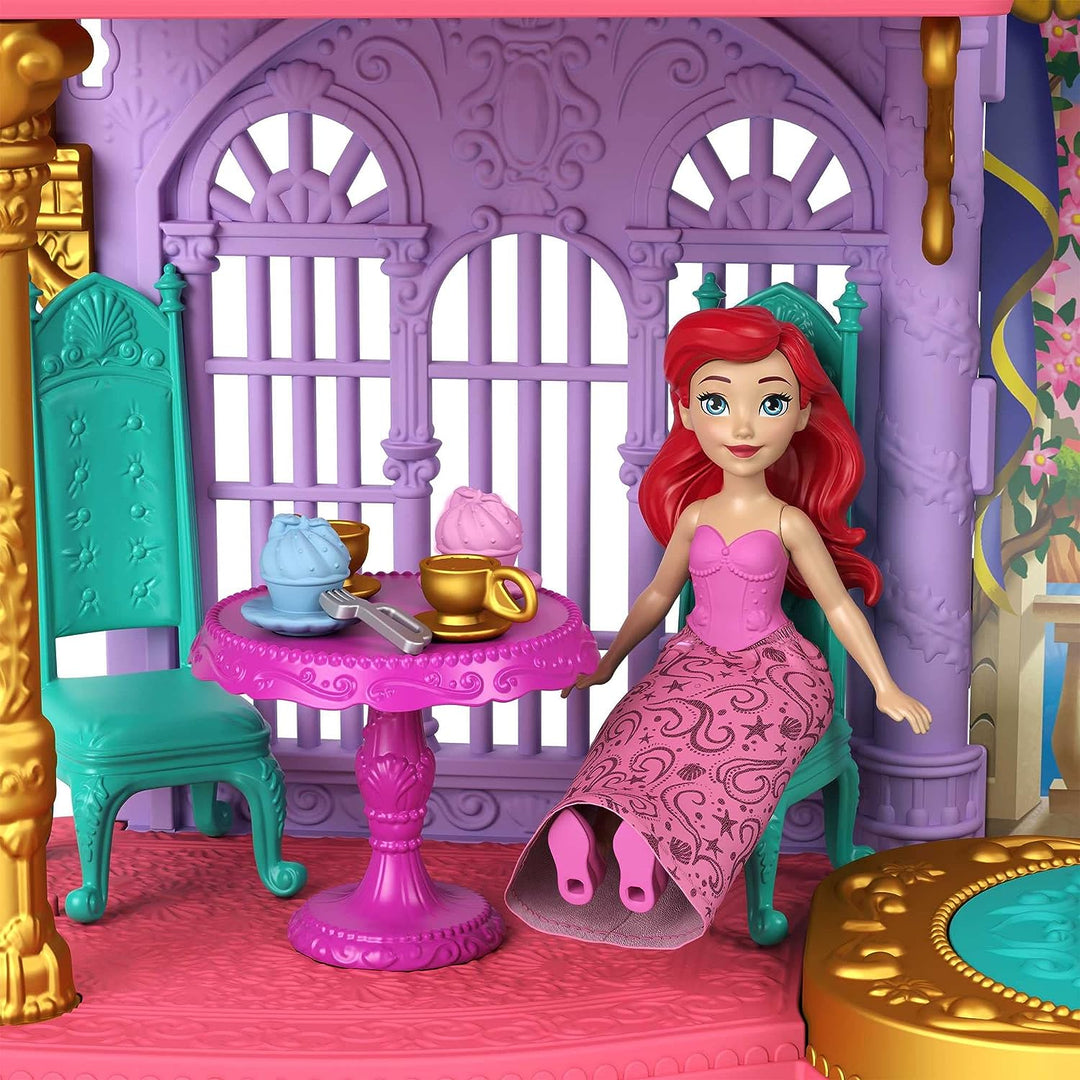 Disney Princess Toys, Ariel Stackable Castle Doll House with Small Doll