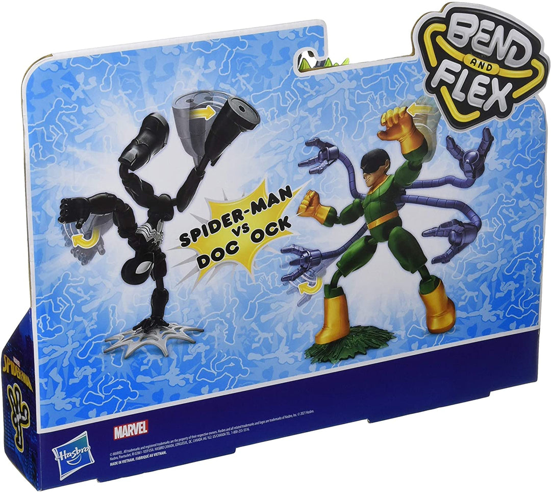 Marvel Spider-Man Bend and Flex Black Suit Spider-Man vs Doc Ock Actionfiguren