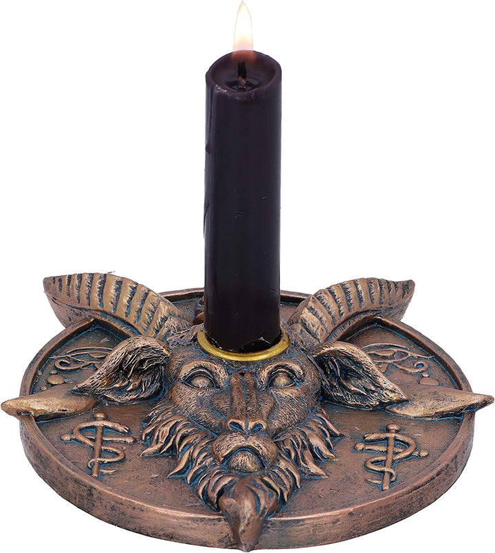 Nemesis Now Baphomet's Prayer Sabbatic Ziegen-Räucherstäbchen und Kerzenhalter, Bro