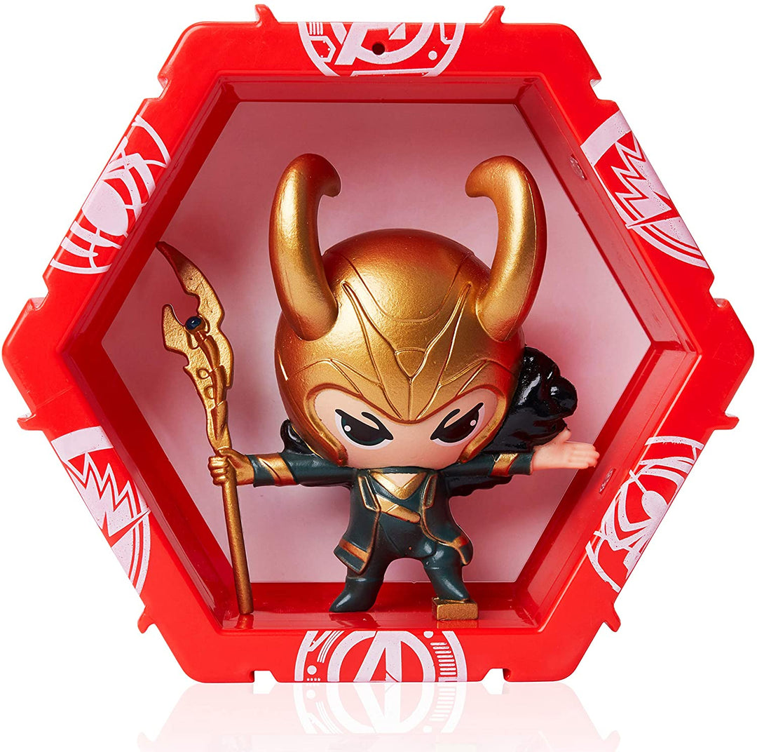 WOW! PODS Avengers Collection - Loki | Superhero Light-Up Bobble-Head Figure | O