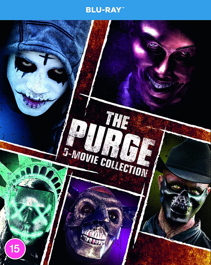 The Purge 1-5 [2021] [Region Free] - Horror/Thriller [Blu-ray]