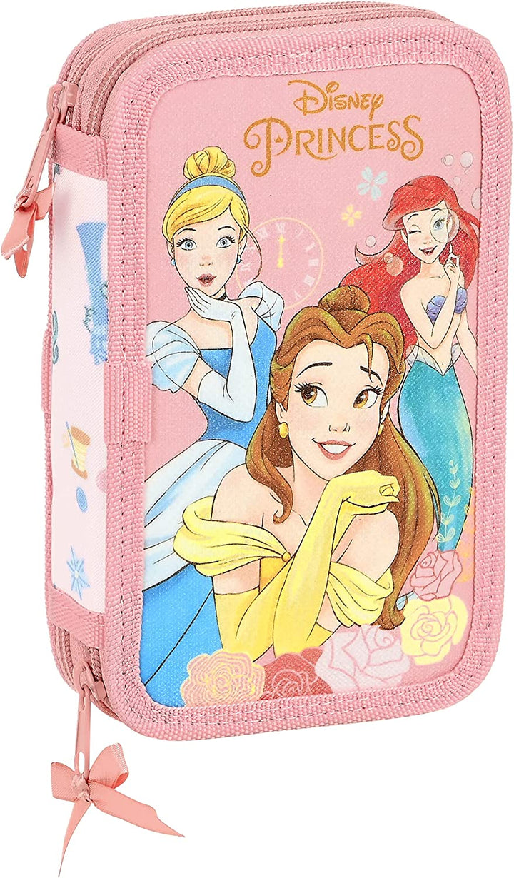 Safta - (412280854) Double Filled Pencil Case 28 Pcs. Disney Princesses "Dream It"