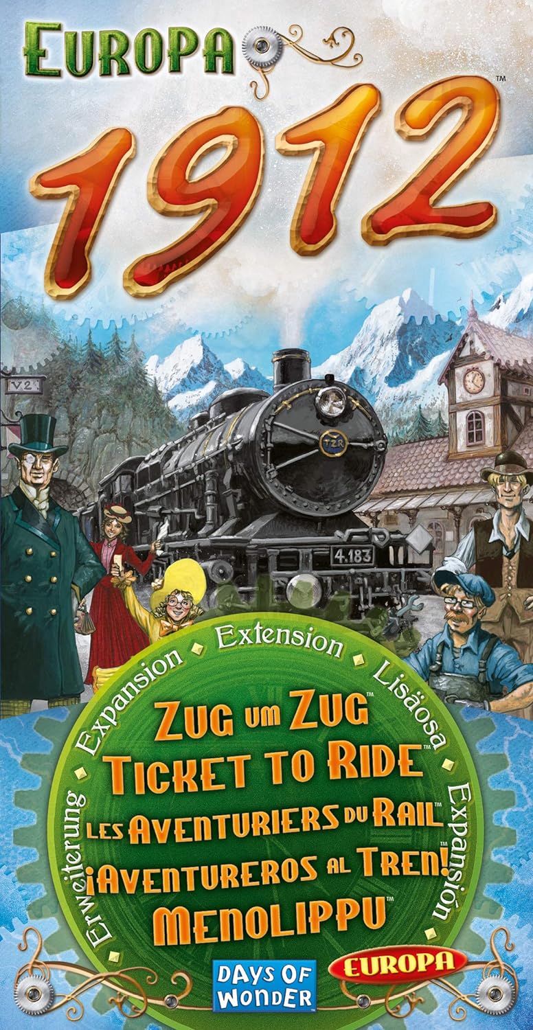 Days of Wonder | Ticket to Ride Europa 1912 Board Game EXPANSION | Ages 8+ | For 2 to 5 Players