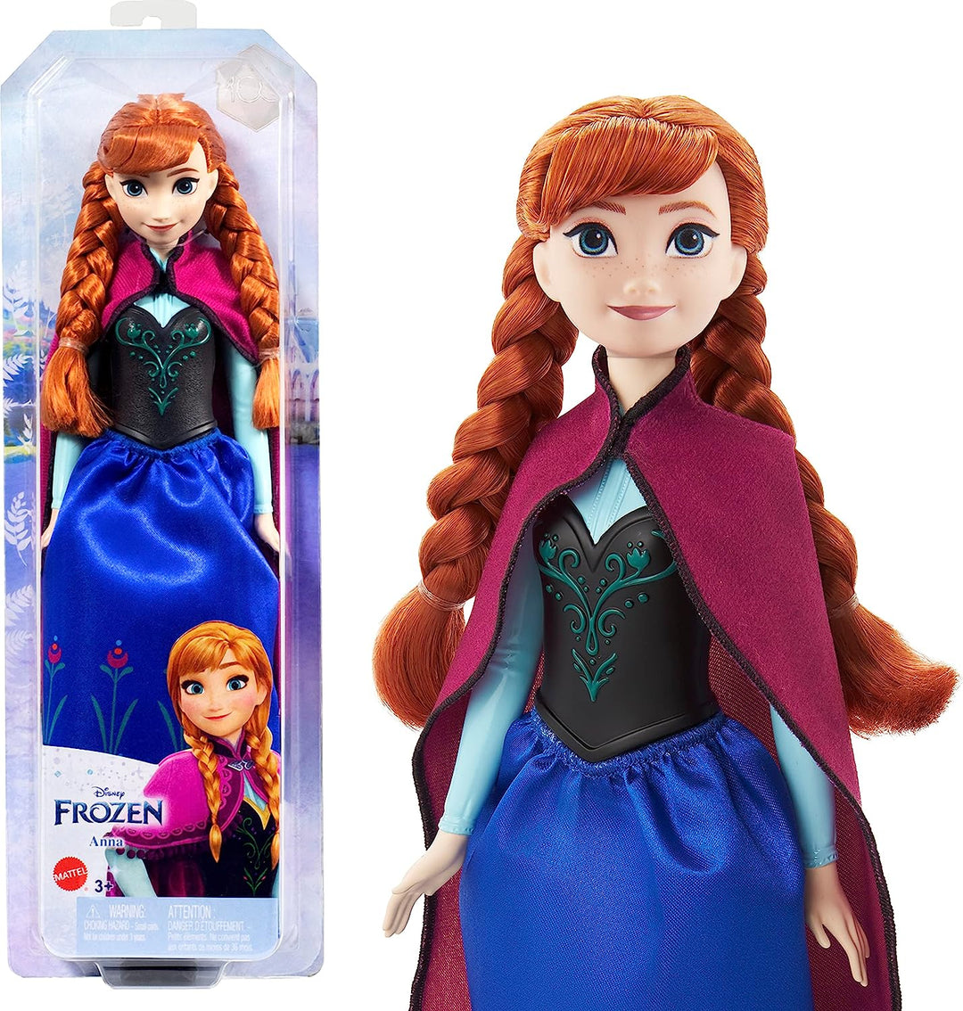 Disney Frozen Toys, Anna Fashion Doll with Signature Clothing and Accessories