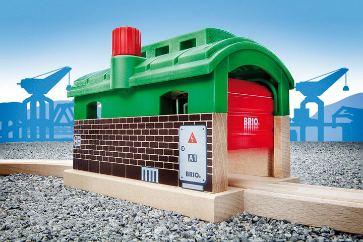 BRIO World - Train Garage for Kids Age 3 Years Up - Compatible with all BRIO Railway Sets & Accessories