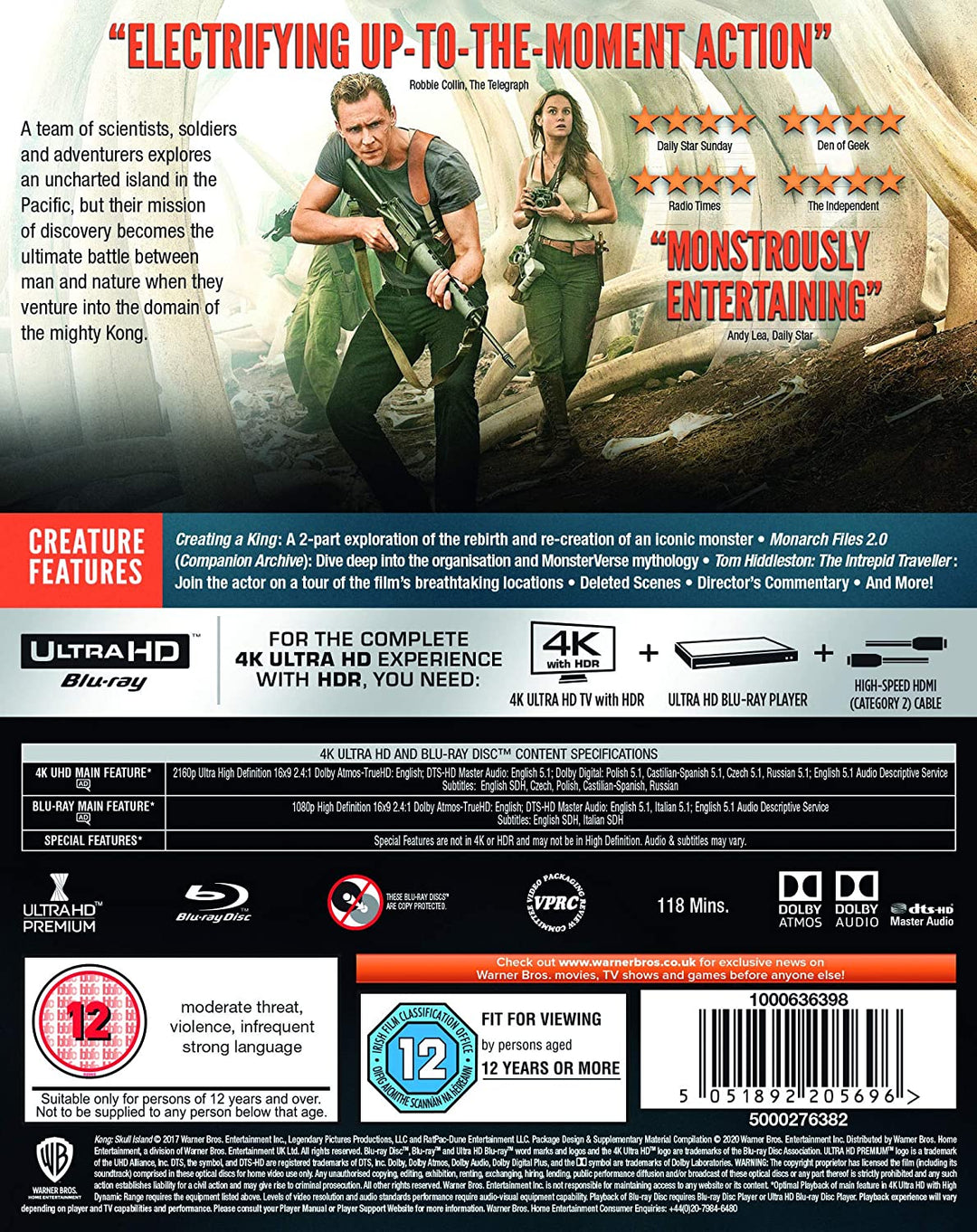 Kong: Skull Island – Abenteuer/Action [Blu-ray]
