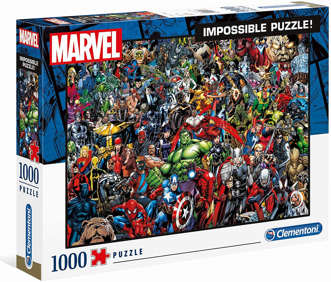 Clementoni 39411 Marvel Other Clementoni-39411-Impossible Puzzle Marvel-1000 Teile