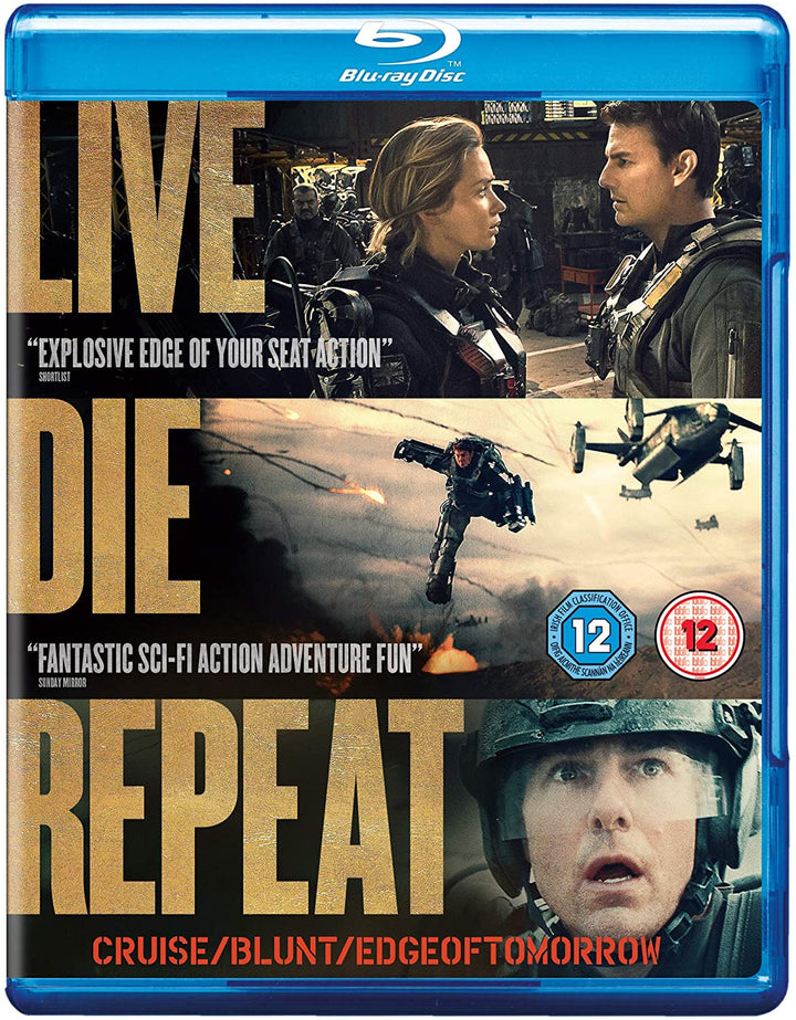 Edge of Tomorrow: Live Die Repeat [2014] [Region Free] – Action/Science-Fiction [Blu-ray]