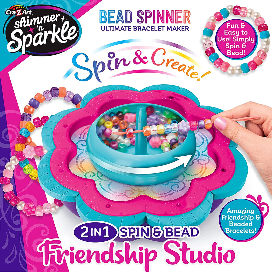 Shimmer and Sparkle 17339 Shimmer N Sparkle 2 in 1 Spin Make Your own Beaded and