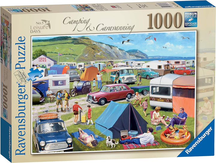 Ravensburger Leisure Days No.5 Camping & Caravanning 1000 Piece Jigsaw Puzzle for Adults Age 12 Years Up