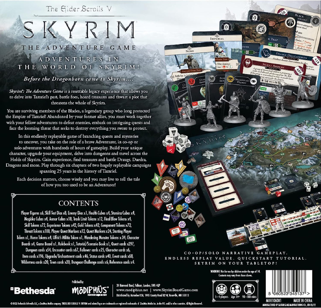 Modiphius | The Elder Scrolls: Skyrim - Adventure Board Game | Board Game