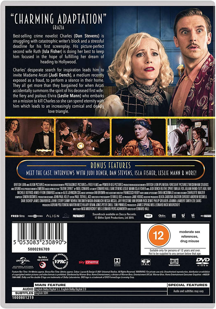 Blithe Spirit [2021] - Comedy/Fantasy [DVD]