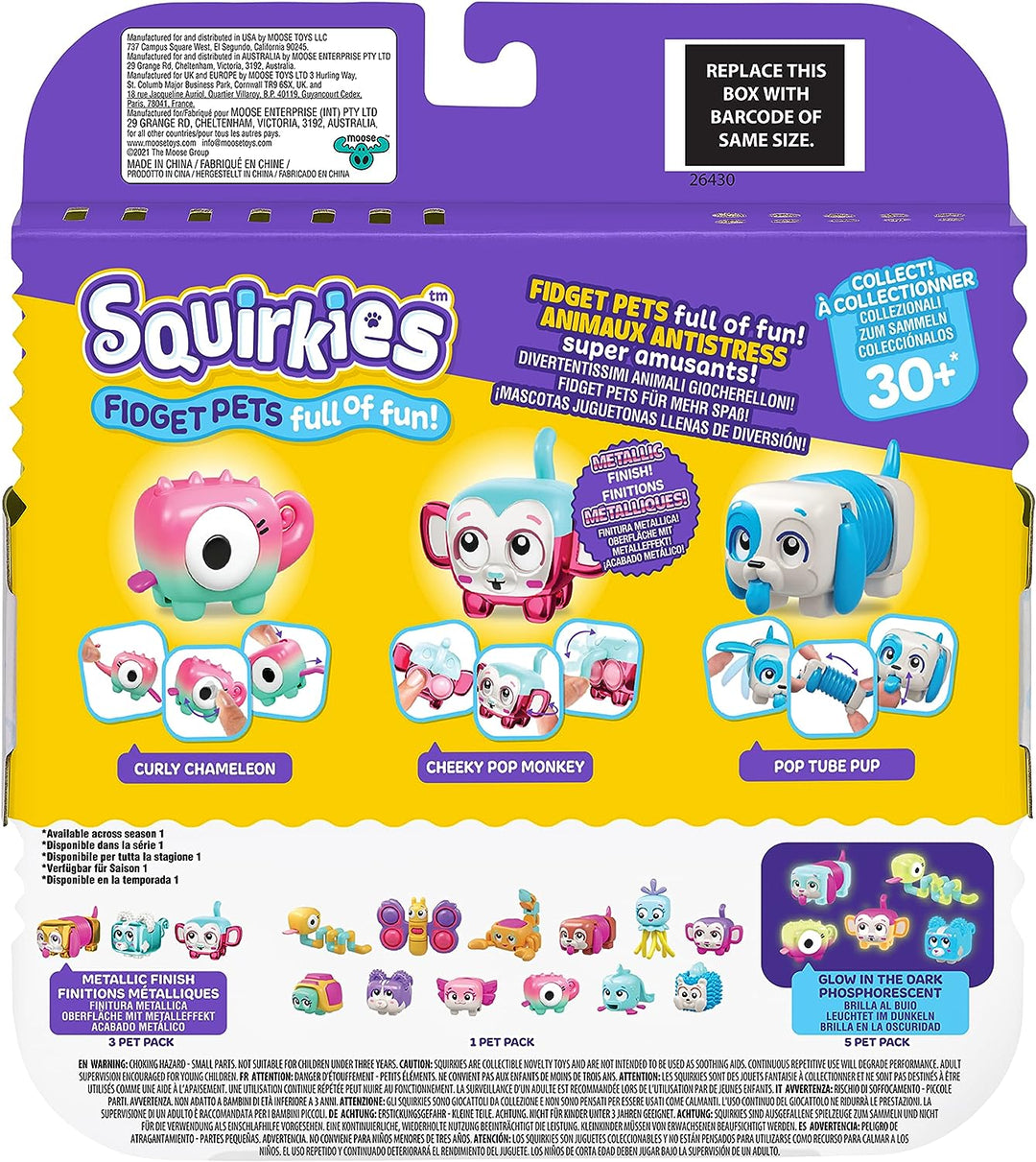 Little Live Pets - Squirkies | Interactive Fidget Toys, Fidget Feature, Click, Flick, Tangle, Pop, 30+ to collect, Multiple Fidget Points