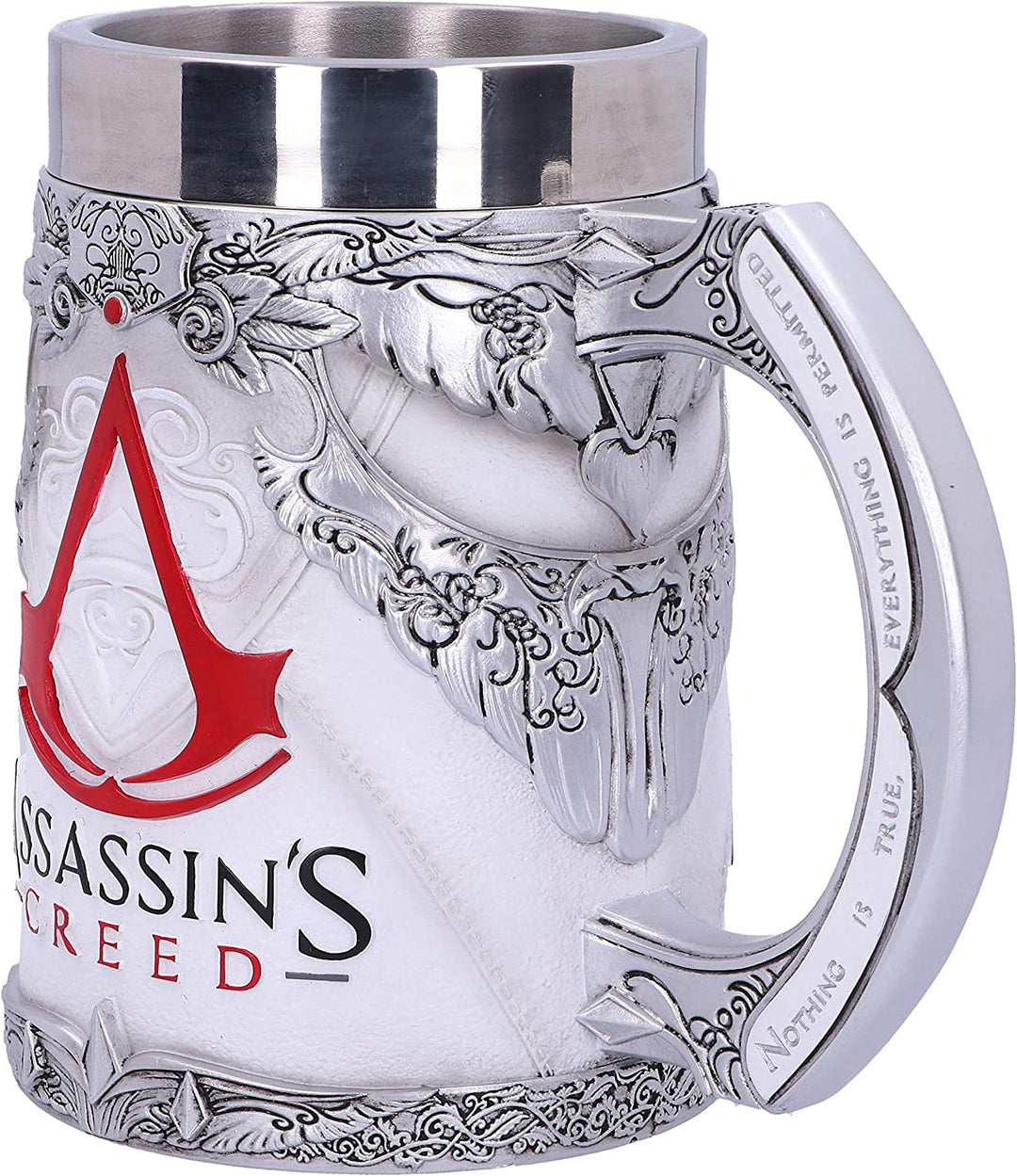 Nemesis Now B5296S0 Officially Licensed Assassins Creed White Game Tankard, Resi