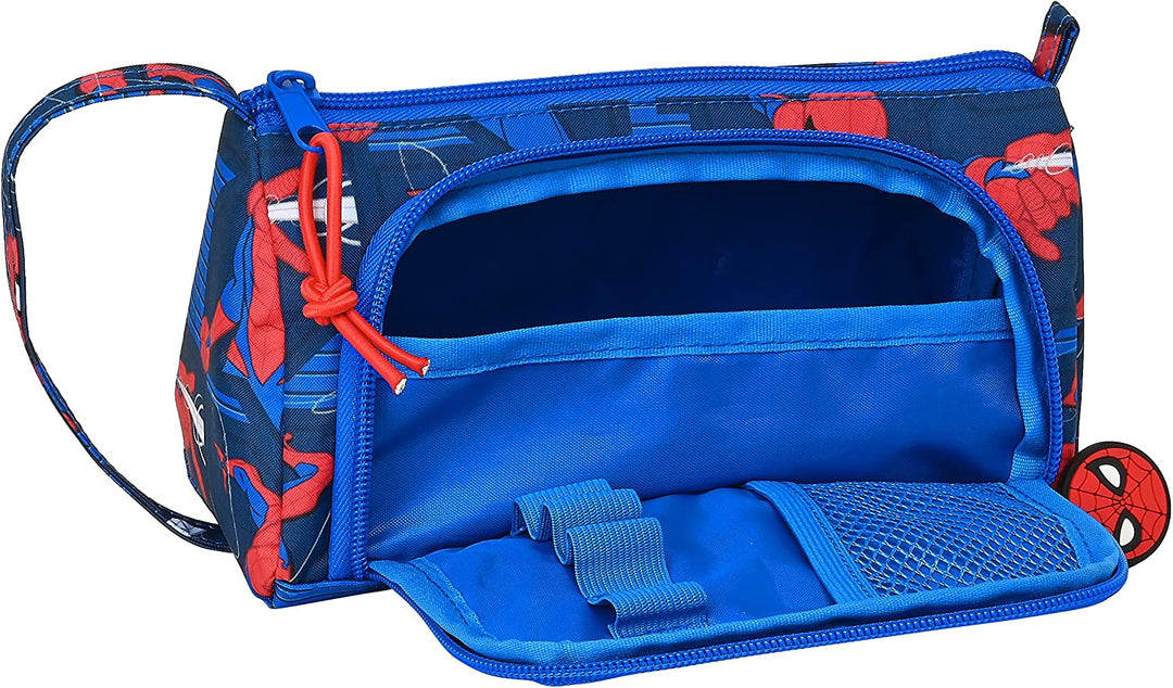 SAFTA 412243917 Pencil Case Drop-Down Pocket Empty Spider-Man "Great Power"