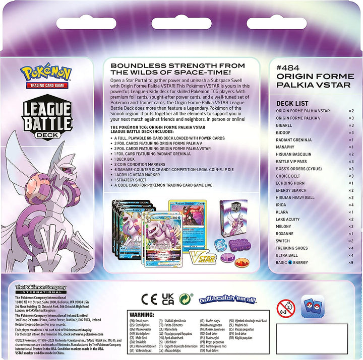 Pokémon Origin Forme Palkia VSTAR League Battle Deck