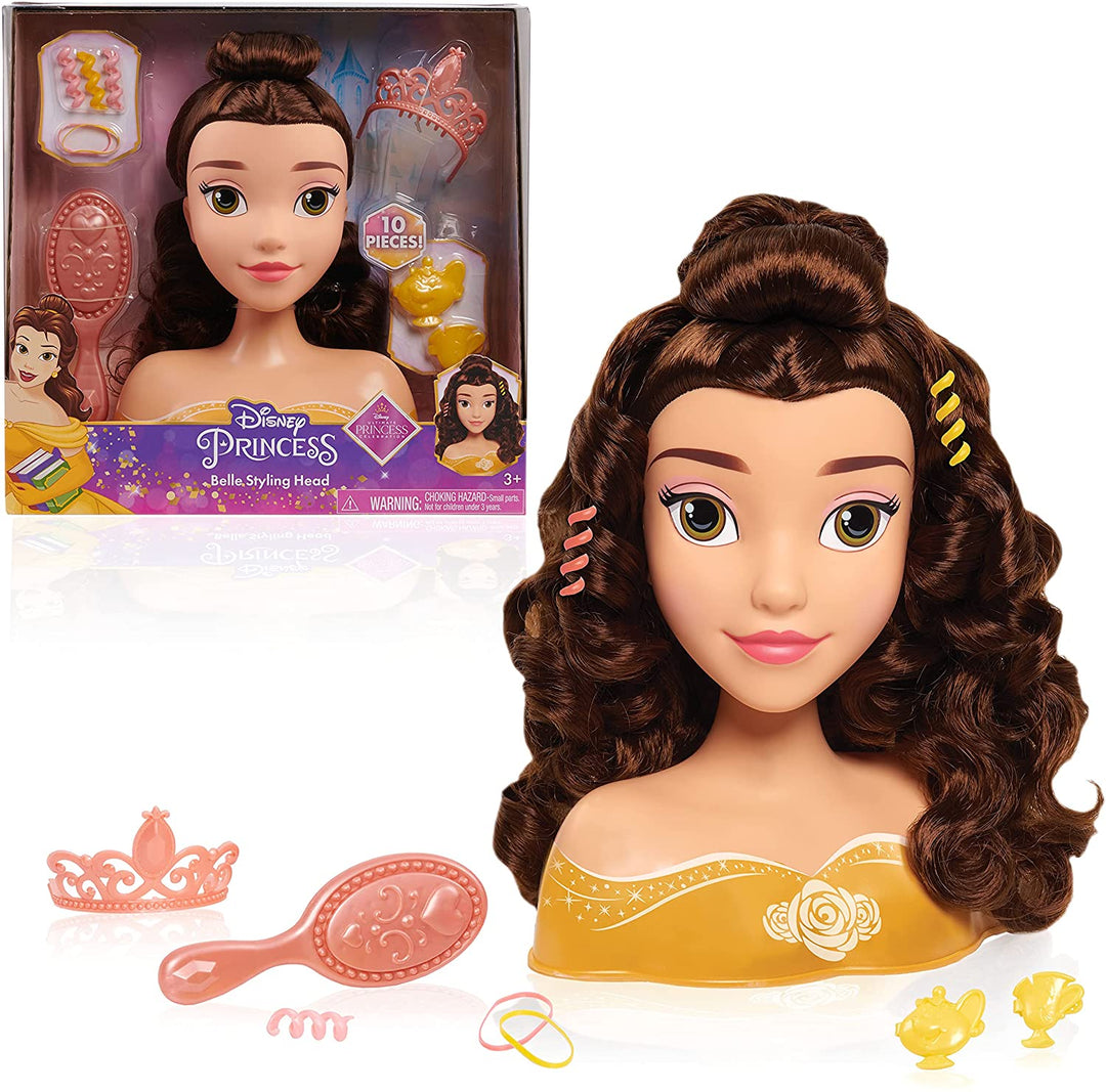 JP Disney Styling JPL87379 Disney Princess Belle Styling Head, Multi Colour