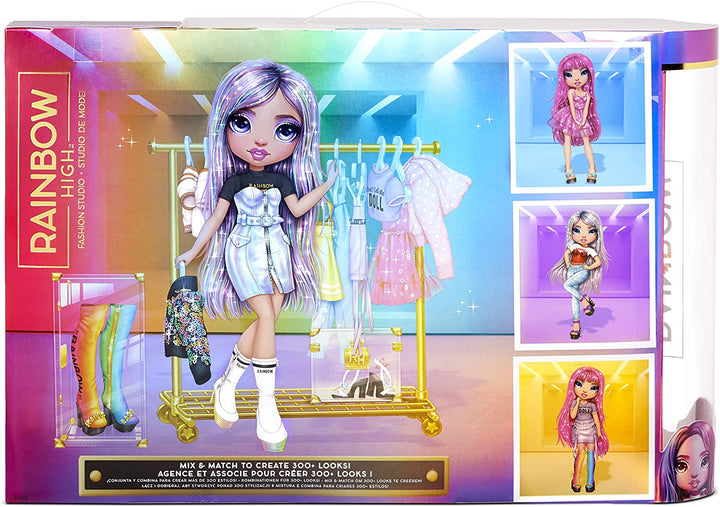 Rainbow High Fashion Studio – Exclusive Doll with Clothing, Accessories & 2 Spar