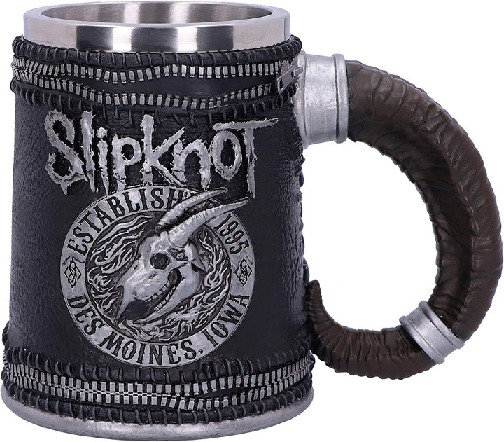 Nemesis Now B5172R0 Officially Licensed Slipknot Flaming Goat Logo Tankard, Black, 15.2cm