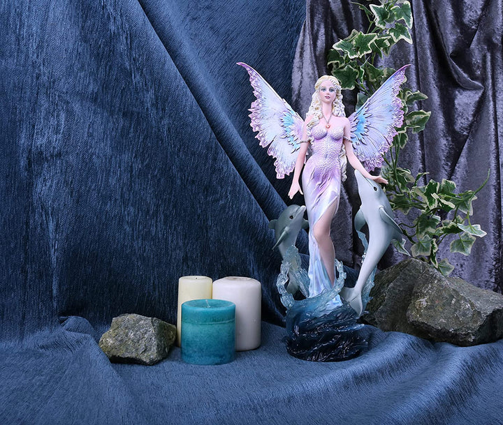 Nemesis Now Delphinia Feenfigur, 39,5 cm, Rosa