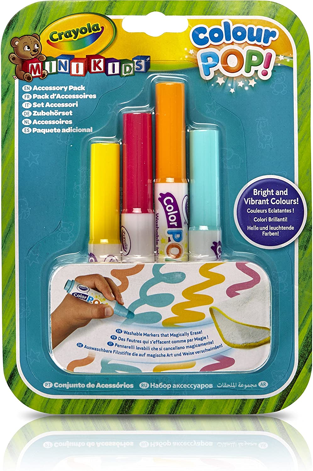 Crayola Mini Kids Colour Pop – 81-2007-E-000 4x Marker Refill – Water Washable Colouring