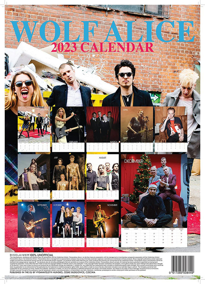 Wolf Alice 2023 Wall Calendar