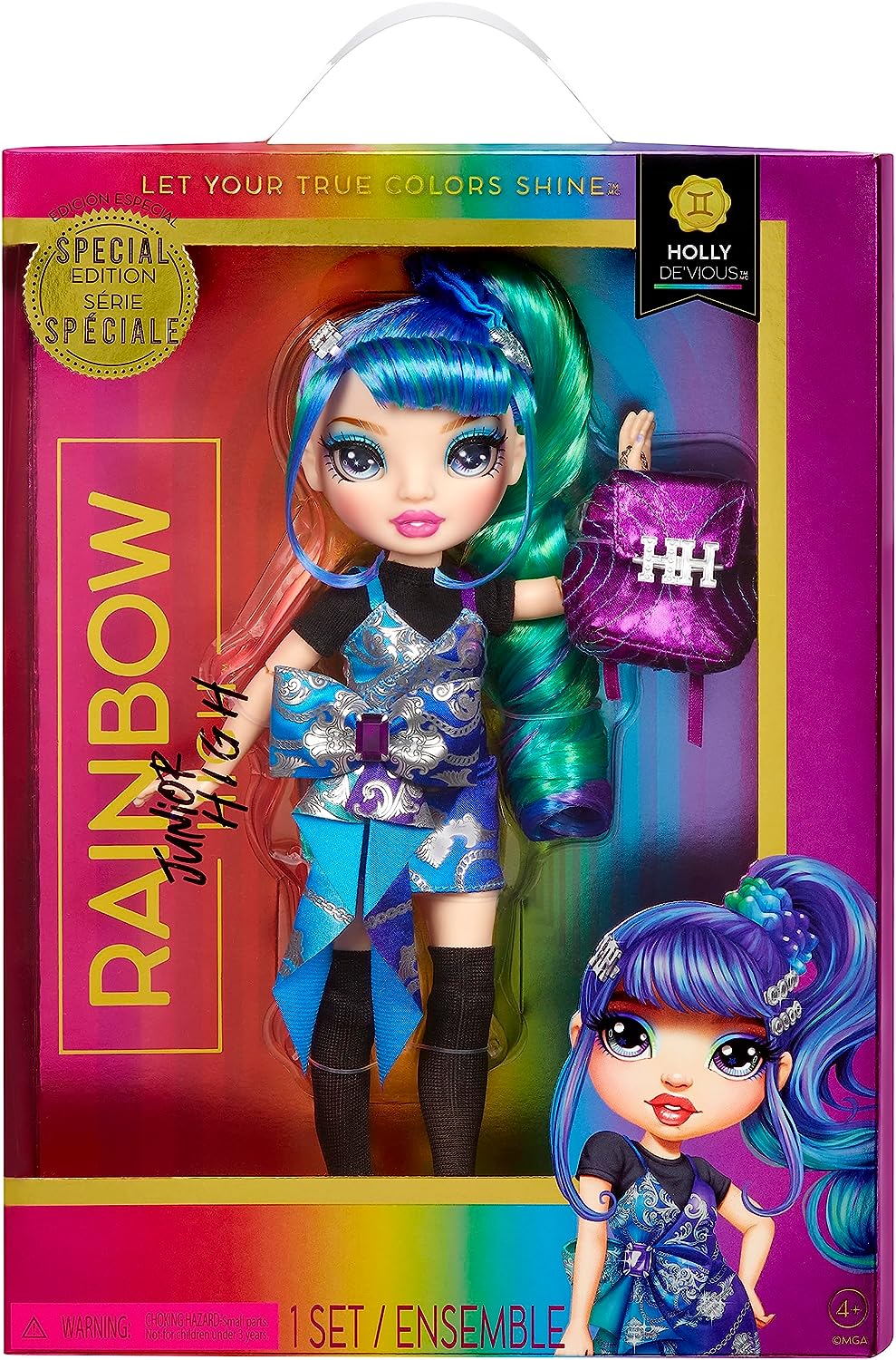 Rainbow High Junior High Special Edition Holly De'Vious Blue