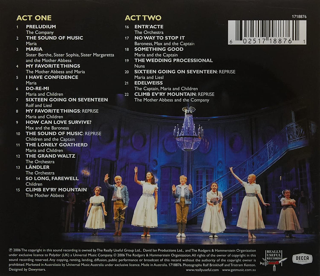 Richard Rodgers - The Sound of Music. London Palladium Cast Recording. [Audio CD]