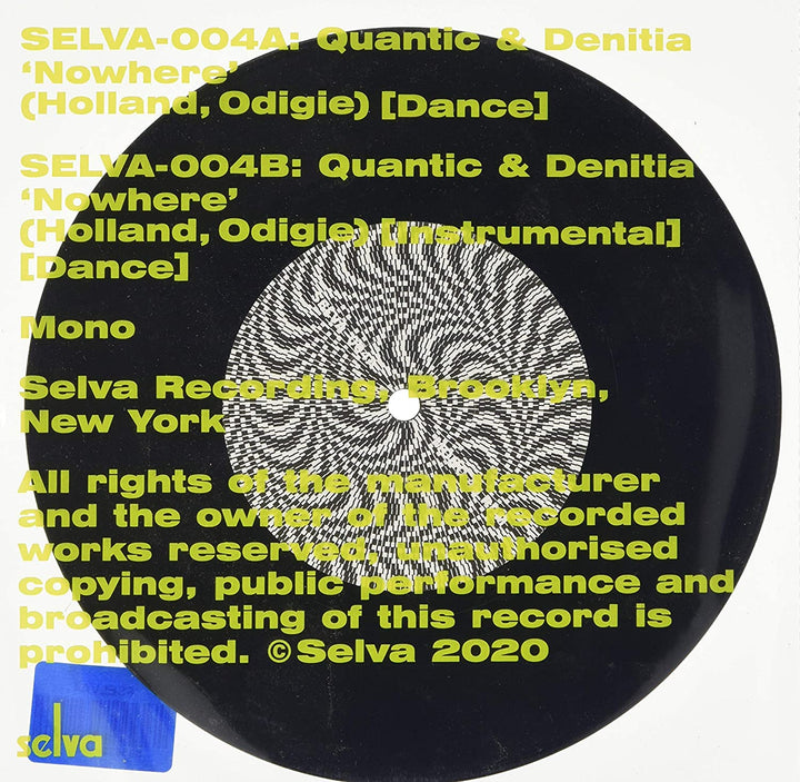 QUANTIC & DENITIA - NOWHERE VINYL]