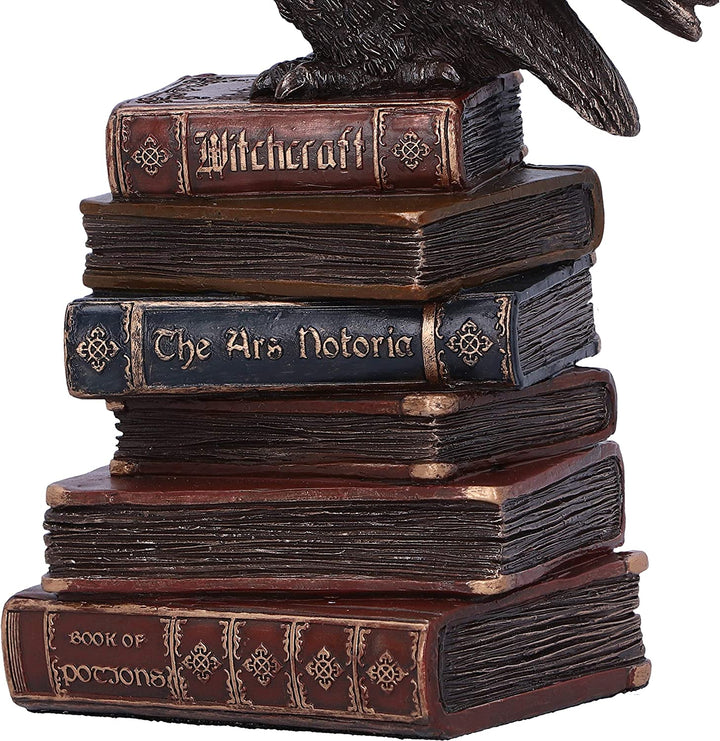 Bronze Spellcraft Witches Familiar Owl on Book Figurine