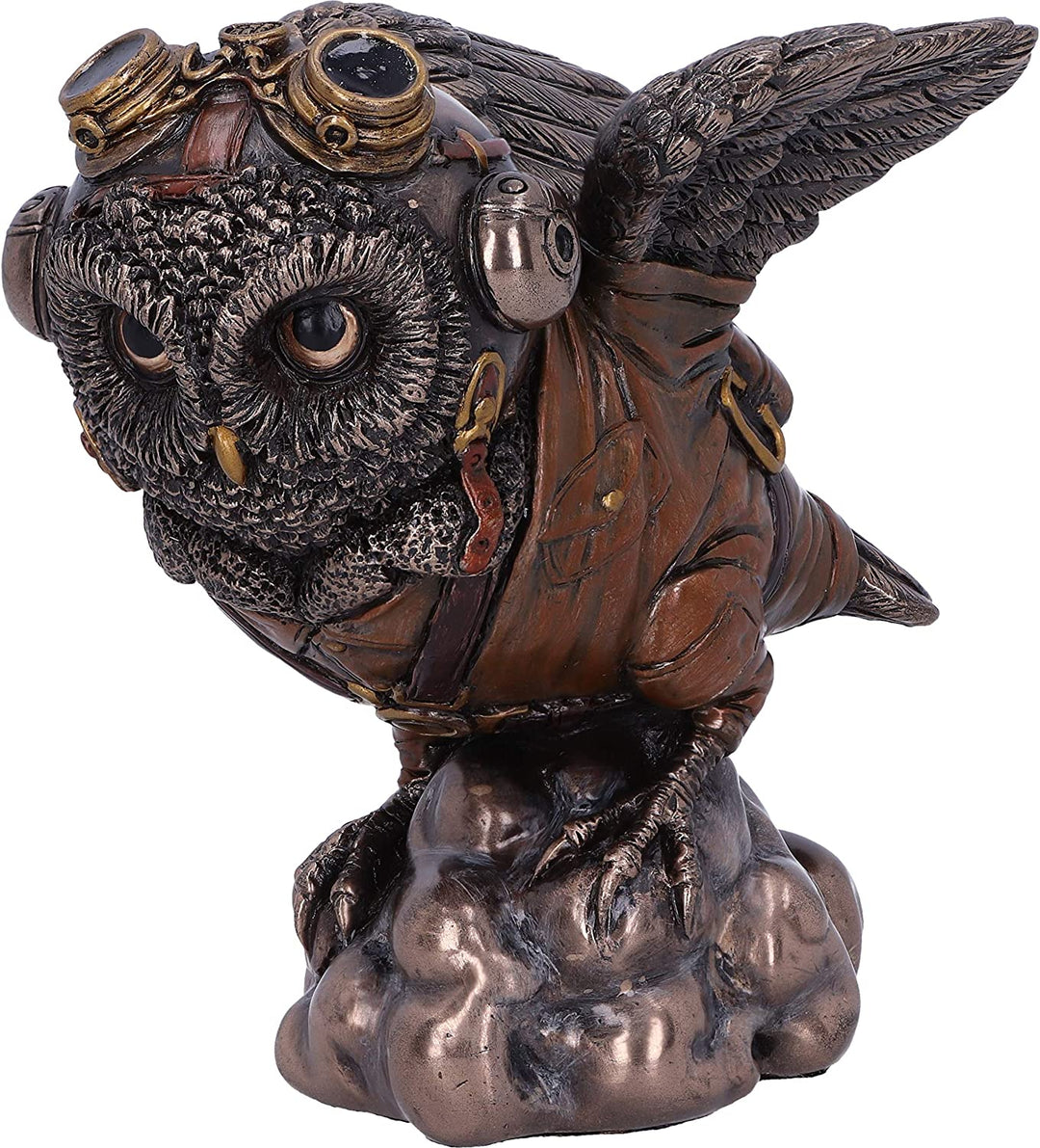 Nemesis Now Learning to Fly Steampunk Owl Figurine, Bronze, 10.5cm