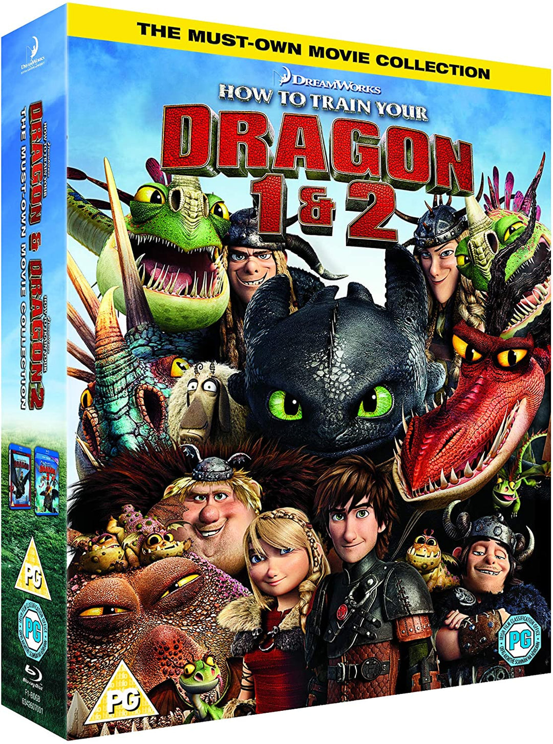 How To Train Your Dragon 1 & 2 Box Set - Family/Adventure [DVD]