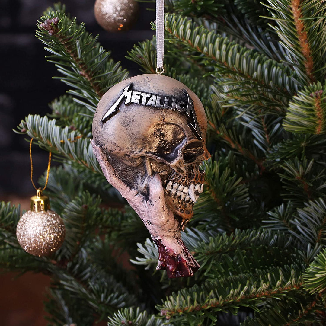 Nemesis Now Officially Licensed Metallica Sad But True Festive Hanging Decorative Ornament, Natural, 10.8cm