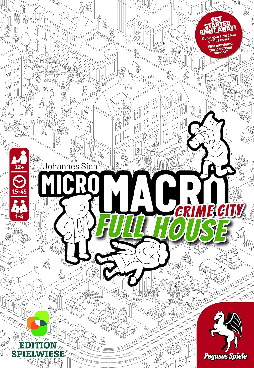 Pegasus Press | MicroMacro: Crime City - Full House | Board Game | Ages 12+